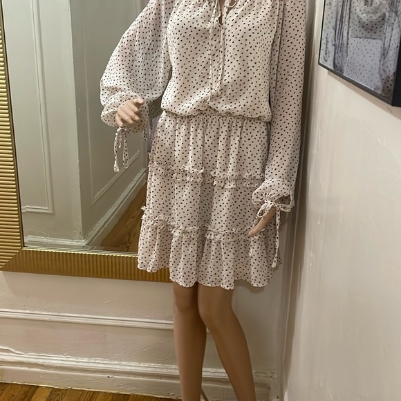 Gilli Cream Tiered Ruffled Sundress with Bishop Sleeves - Picture 8 of 13